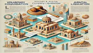 إجراءات إعلان تصفية شركة في سلطنة عمان القضائية والاختيارية