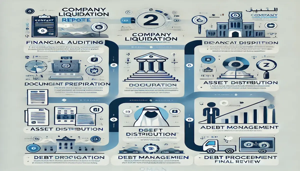 خطوات إعداد نموذج تقرير تصفية شركة في سلطنة عمان