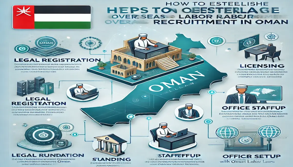 خطوات تأسيس شركة الحاق عمالة بالخارج في سلطنة عمان